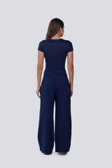 Every Day Top (Double Layered) in Navy