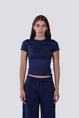 Every Day Top (Double Layered) in Navy