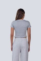 Every Day Top (Double Layered) — Light Grey