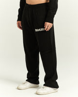 Black Knitted Sweatpants