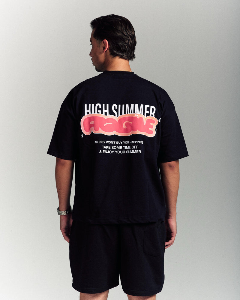 High Summer Fragile Black T-Shirt