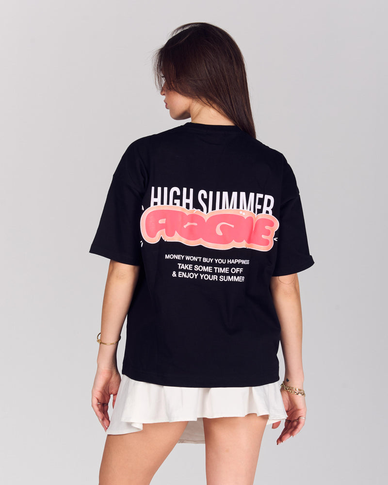 High Summer Fragile Black T-Shirt