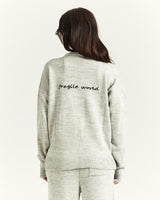 Grey Logo Knitted Sweater