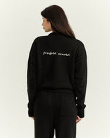 Black Logo Knitted Sweater