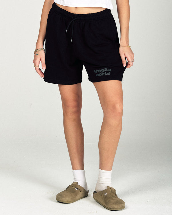 Fragile Shorts In Black