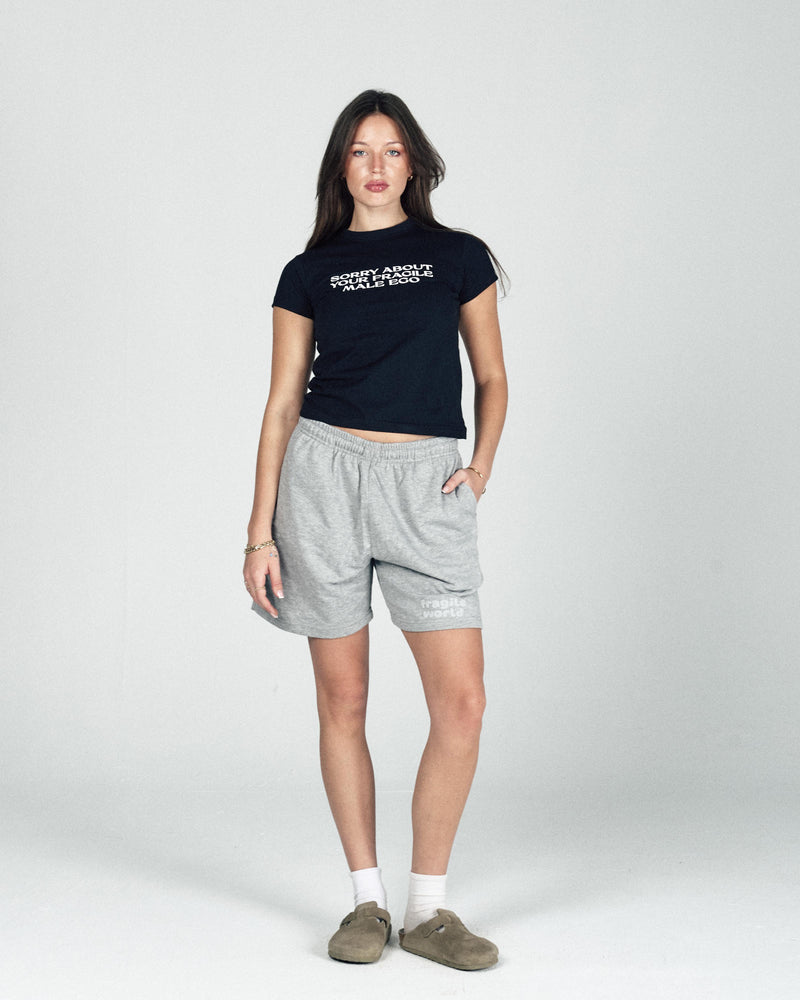 Fragile Shorts In Grey