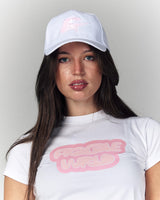 Fragile Wrld White Baby Tee