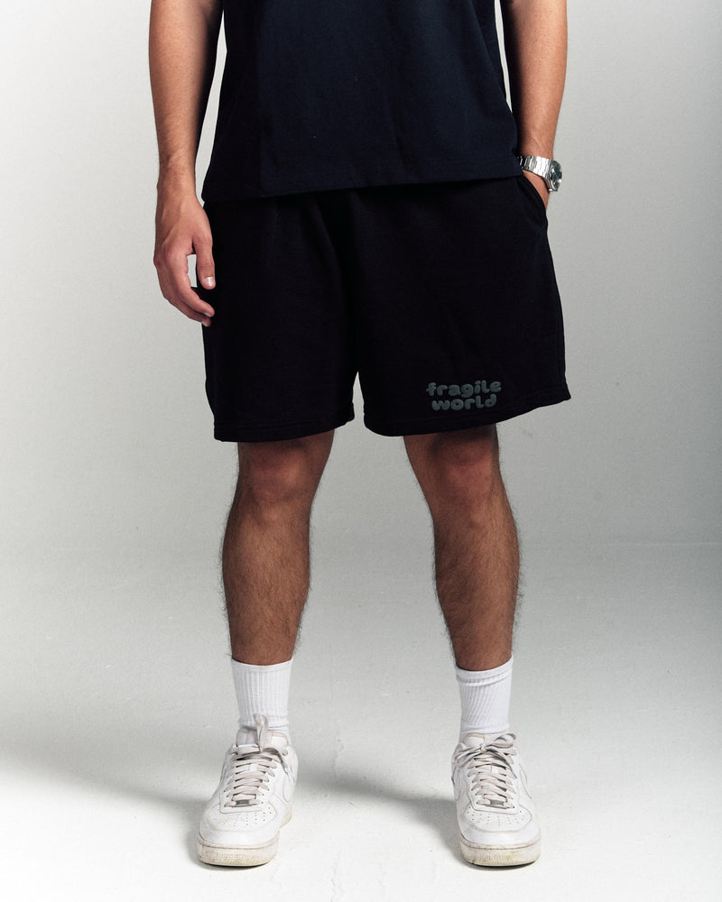 Fragile Shorts In Black