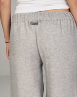 Femme Dual Knitted Pants in Light Gray