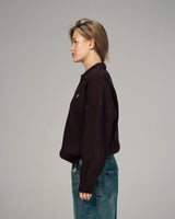 Fragile Classic Knit Polo in Brown