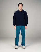 Fragile Classic Knit Polo in Navy