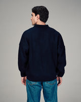 Fragile Classic Knit Polo in Navy