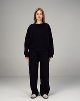 The Heavy Weight Crewneck Origin Set in Black