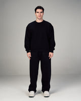 The Heavy Weight Crewneck Origin Set in Black