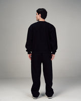 The Heavy Weight Crewneck Origin Set in Black