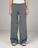 Femme Dual Knit Pants in Gray