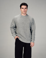 The Perfect Knit Crew in Gray