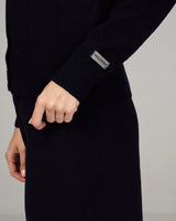 Femme Dual Knitted Cardigan Set in Black