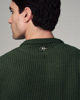 The Perfect Knit Crew in Olive