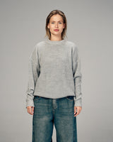 The Perfect Knit Crew in Gray