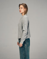 The Perfect Knit Crew in Gray